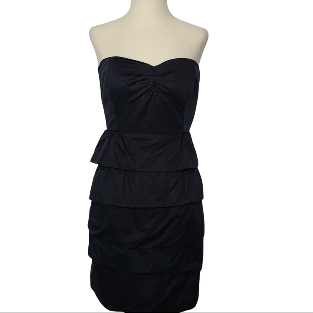 J crew strapless tiered dress sz 0